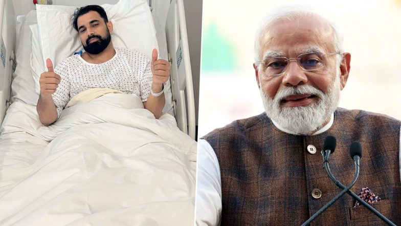 ‘Such a Wonderful Surprise…’, Mohammed Shami Reacts After PM Narendra Modi Wishes Indian Pacer a Speedy Recovery for Heel Surgery on His Achilles Tendon