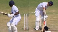 Mohammed Siraj Castles Rehan Ahmed, Knocks James Anderson&rsquo;s Off-Stump As India Bowl England Out for 319 in IND vs ENG 3rd Test 2024 (Watch Video)