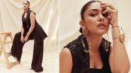 Mrunal Thakur’s Shimmery Black Sharara Set Is a Lesson in Ethnic Fashion Goals (View Pics)
