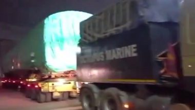 Karnataka: Six Coaches of Namma Metro Reach Bengaluru From China Through Chennai Port (Watch Video)