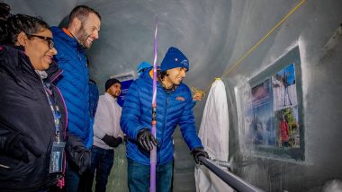 Switzerland Tourism Honours Neeraj Chopra with Plaque at Jungfrau's Ice Palace
