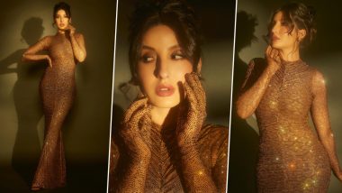 Nora Fatehi Is All Shimmers in a Breathtakingly Gorgeous Sparkly Bodycon Gown, View Pics and Video