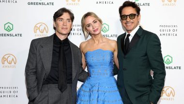 Oppenheimer Cast Attends PGA Awards 2024; Cillian Murphy, Emily Blunt and Robert Downey Jr Pose Together for Paparazzi at the Producers Guild of America Awards (View Pic)