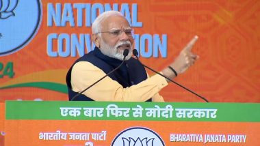 Lok Sabha Elections 2024: Seeking Stronger Mandate for India’s Benefit, Says PM Narendra Modi (Watch Video)