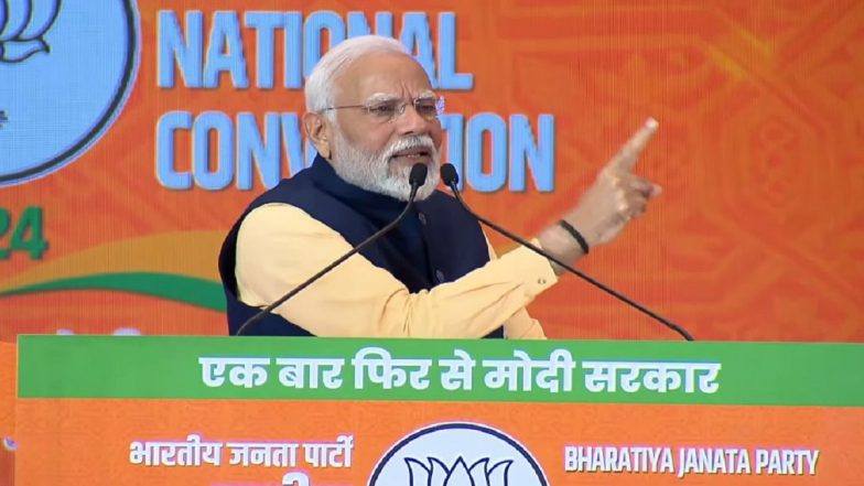 Lok Sabha Elections 2024: Seeking Stronger Mandate for India’s Benefit, Says PM Narendra Modi (Watch Video)