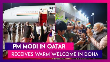 PM Modi In Qatar: PM Narendra Modi Receives Warm Welcome In Doha; Holds Talks With Qatar Counterpart Sheikh Mohammed Bin Abdulrahman On Bilateral Ties