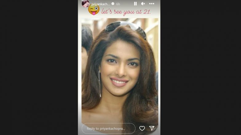 Priyanka Chopra Joins ‘Let’s See You at 21’ Viral Trend! Heads of State Actress Treats Fans With Throwback Pics on Insta