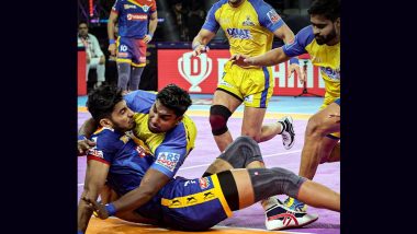 PKL 2023–24: Tamil Thalaivas Remain in Pro Kabaddi League Play-Off Race With a Win Over UP Yoddhas