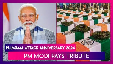 Pulwama Attack Anniversary 2024: PM Narendra Modi Pays Tribute To ‘Brave Heroes’ Killed In Terror Attack, Says ‘Their Service And Sacrifice Will Always Be Remembered’