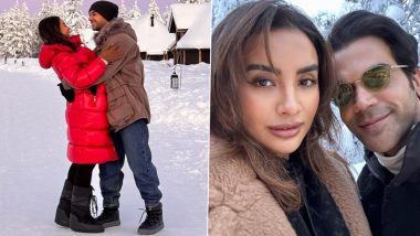 'You Complete Me’ Rajkummar Rao Pens Heartwarming Note for Wife Patralekhaa on Her Birthday; Actor Drops Their Mushy Pics From Snowy Mountain Getaway