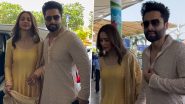 Newlyweds Rakul Preet Singh, Jackky Bhagnani Walk Hand-in-Hand As They Depart for Mumbai After Their Dreamy Wedding in Goa (Watch Video)