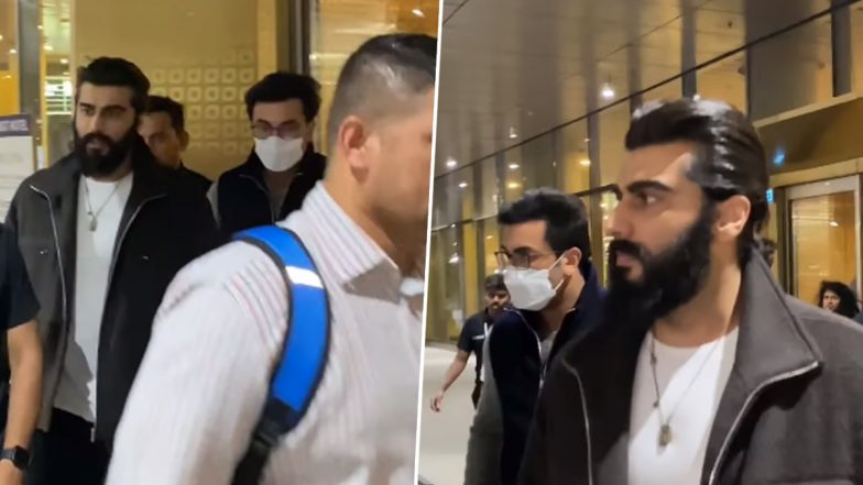 Ranbir Kapoor and Arjun Kapoor Return to Mumbai After Attending Opening of India Art Fair (Watch Video)