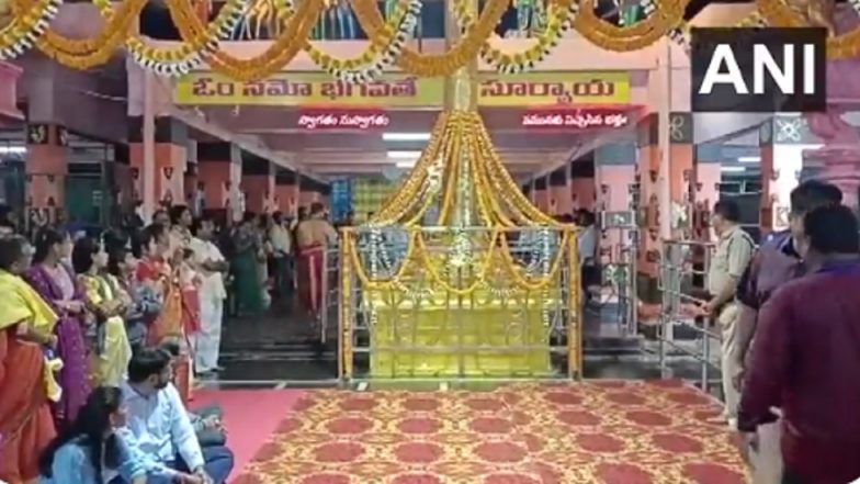 Ratha Saptami 2024: Celebrations Begin at Arasavalli Surya Temple in Andhra Pradesh’s Srikakulam (Watch Video)