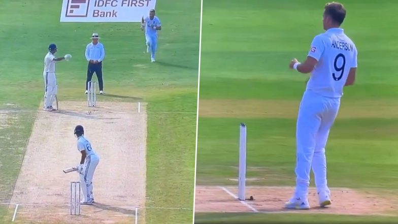 James Anderson Irked by Ravichandran Ashwin’s Antics at Non-Striker’s End During IND vs ENG 2nd Test 2024, Video Surfaces