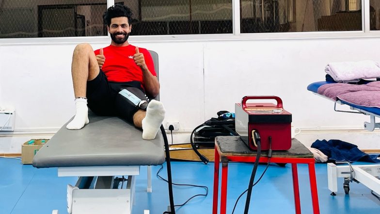 'Getting Better' Ravindra Jadeja Provides Fitness Update Ahead of IND vs ENG 3rd Test 2024, Shares Picture of Rehab On Instagram (See Post)