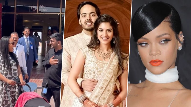 Anant Ambani-Radhika Merchant’s Pre-Wedding Festivities: Rihanna’s Team Arrives in Jamnagar Ahead of the Singer’s Performance (Watch Video)