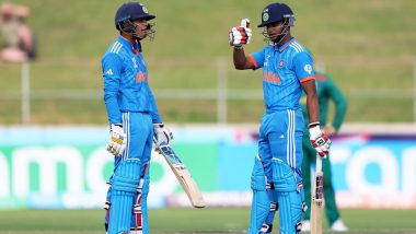 India Qualify For 9th ICC Under-19 World Cup Final; Sachin Dhas, Uday Saharan Shine As IND U19 Beat SA U19 By Two Wickets in U19 CWC 2024 Semifinal