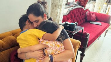 'Lifelines' Sania Mirza Hugs Son Izhaan and Niece Dua in This Adorable Photo, Shares Post With a Heartwarming Caption