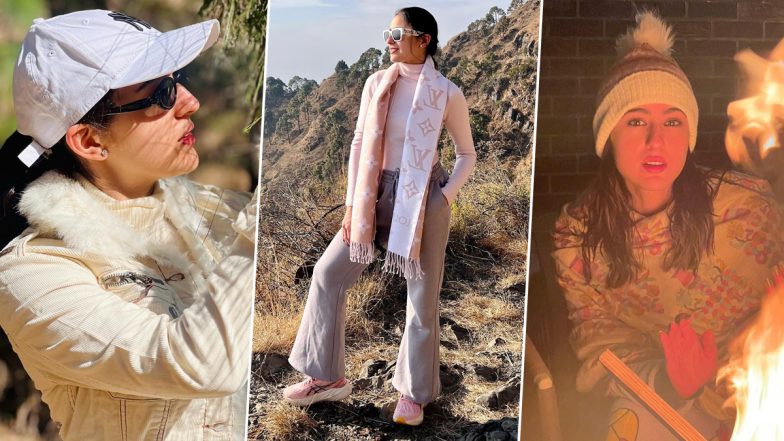 Sara Ali Khan Embraces Her Love for Nature As She Drops Stunning Mountain Getaway Photos Posing Amid Breathtaking Views