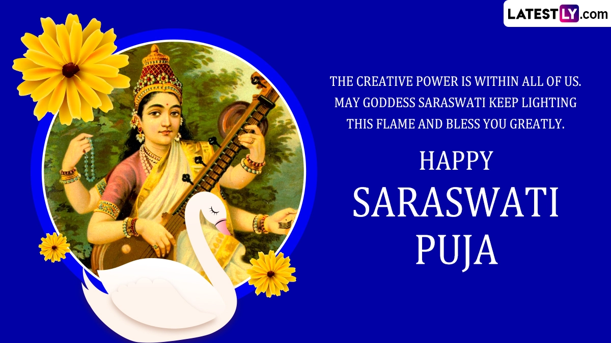 Happy Saraswati Puja 2024 Images & HD Wallpapers for Free Download