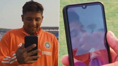 Heartwarming! Sarfaraz Khan Engages In A Special Video Call With Brother Musheer Khan Following His Debut in IND vs ENG 3rd Test 2024