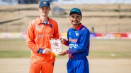 How To Watch NEP vs NED T20I Triangular Series 2024 Cricket Match Free Live Streaming Online? Get Live Telecast Details of Nepal vs Netherlands With Time in IST