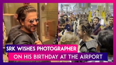 Shah Rukh Khan Wishes Photographer On His Birthday As He Arrives At The Airport In Style, Admirer Kisses Superstar’s Hand