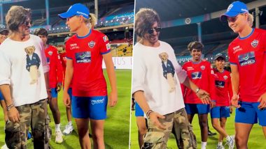 WPL 2024: Shah Rukh Khan Teaches His Famous Signature Pose To DC Skipper Meg Lanning (Watch Video)