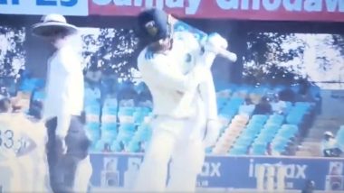 Angry Shubman Gill Hits Ground With Bat After Being Run Out on 91 During IND vs ENG 3rd Test 2024, Video Goes Viral