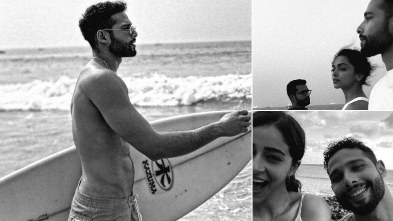 Two Years Of Gehraiyaan: Siddhant Chaturvedi Shares Behind-the-Scenes Pics with Deepika Padukone and Ananya Panday, Flaunts Abs in Latest Insta Post!