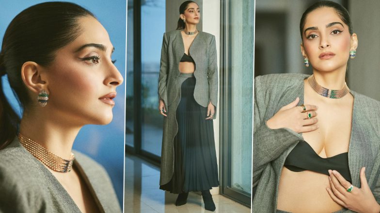 Sonam Kapoor Dazzles In A Chic Grey Suit And Skirt At The Artisan   Sonam Kapoor At The Artisan Jewellery Design Awards 2024 784x441 