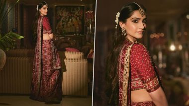 Sonam Kapoor Wears Her Mother’s 35-Year-Old Gharchola Saree for a Wedding (View Pics)