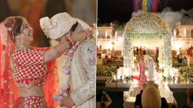 Sonarika Bhadoria Ties Knot With Vikas Parashar in Rajasthan, Devon Ke Dev Mahadev Actress Looks Beautiful in Red Lehenga- Check Wedding Video Inside