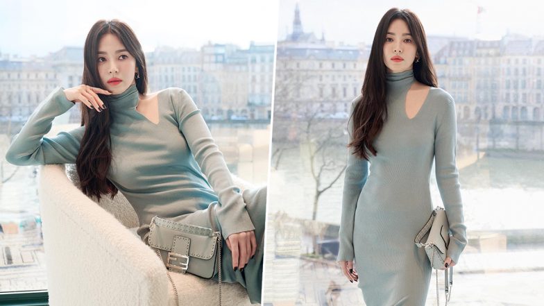 Song Hye Kyo Looks Elegant in a Stunning Blue Gown at a Special Event (View Pics)