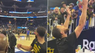 Stephen Curry Banks Full Court Shot From Stands, Video Goes Viral