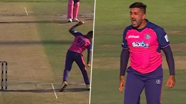 Tabraiz Shamsi Smashes Ball to the Ground After Dismissing Tom Abell During Paarl Royals vs Sunrisers Eastern Cape SA20 2024 Match, Video Goes Viral