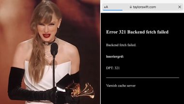 'Error 321'! Taylor Swift's Website Crashes Ahead of the Prestigious Grammys 2024