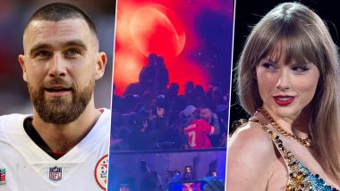 Taylor Swift and Travis Kelce Playfully Point at Each Other During 'You Belong With Me' Song at Chiefs' Super Bowl Afterparty! (Watch Video)