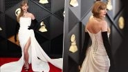 Grammys 2024 Red Carpet: Taylor Swift Dazzles in a Schiaparelli Gown, See Pics and Videos of the Gorgeous Singer