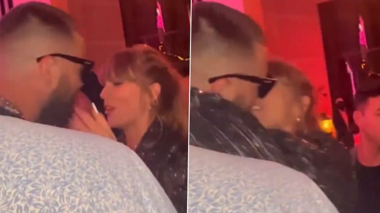 Taylor Swift and Travis Kelce Seal Romance with Passionate Kiss at Chiefs' Super Bowl After Party! (Watch video)