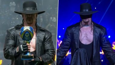 WWE Legend The Undertaker Unveils Riyadh Season Cup 2024 Trophy Ahead of Al-Nassr vs Al-Hilal Final Match, Videos Go Viral