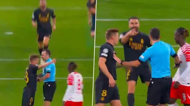 Rare Video of Toni Kroos Getting Angry on Field Goes Viral, German Footballer Left Furious During RB Leipzig vs Real Madrid UEFA Champions League 2023–24 Round of 16 Match