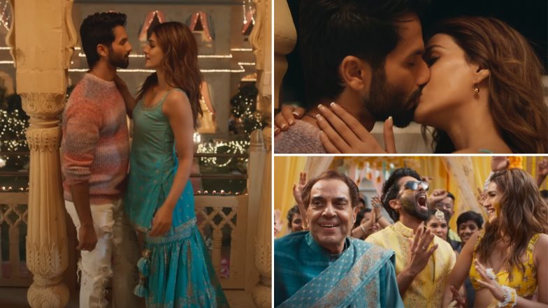 Teri Baaton Mein Aisa Uljha Jiya Song ‘Tum Se’: Shahid Kapoor–Kriti Sanon Share Romantic Moment and Steamy Kiss in This Love Ballad (Watch Video)