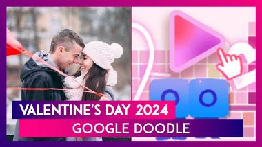 Valentine's Day 2024: Search Engine Giant Google Celebrates The Day of Love With An Interactive Doodle!