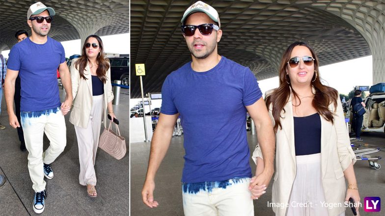 Parents-To-Be Varun Dhawan and Natasha Dalal Make First Public Appearance Post Pregnancy Announcement (Watch Video)