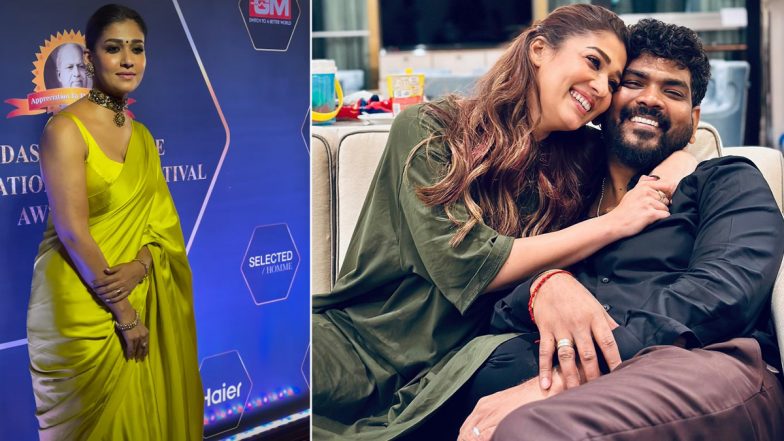 Nayanthara Wins Most Versatile Actress of the Year Award at DPIFF 2024; Vignesh Shivan Cheers for His ‘Thangamey’ on Social Media