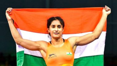 Vinesh Phogat Qualifies for Paris Olympics 2024 in Women’s Wrestling 50kg Event, Enters Final of Asian Qualifiers
