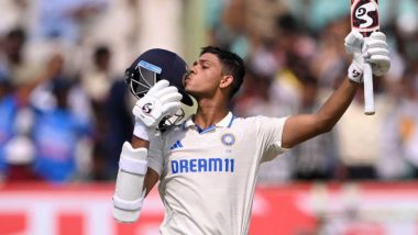 Yashasvi Jaiswal Becomes First Indian to Score Two Double Centuries Against England in Test Cricket, Achieves Feat During IND vs ENG 3rd Test 2024