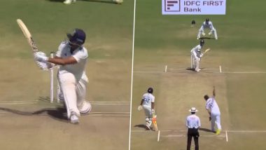 Hat-Trick of Sixes! Yashasvi Jaiswal Hits James Anderson for Three Consecutive Maximums During IND vs ENG 3rd Test 2024 (Watch Video)