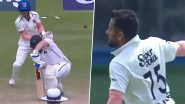 Afghanistan’s Zahir Khan Bowls Kuldeep Yadav-Like Delivery To Dismiss Paul Stirling During AFG vs IRE One-Off Test Match (Watch Video)